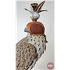 Image 9 : Wood Statue : Falcon w/ Hood "Jack Fisher Lady Smith" (27"H)