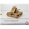 Image 4 : Miniature Tank : Made from Fired .223 Cal Shells (3"H x 3-1/2"W x 5-3/4"D)