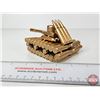 Image 6 : Miniature Tank : Made from Fired .223 Cal Shells (3"H x 3-1/2"W x 5-3/4"D)