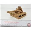 Image 8 : Miniature Tank : Made from Fired .223 Cal Shells (3"H x 3-1/2"W x 5-3/4"D)