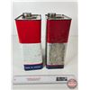 Image 5 : ESSO Gear Oil Tins (2) (Both Full) (Both Measure : 11-1/4"H x 6"W x 4"D)