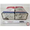 Image 7 : ESSO Gear Oil Tins (2) (Both Full) (Both Measure : 11-1/4"H x 6"W x 4"D)