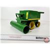 Image 1 : Homemade Lawn Ornament : John Deere Combine (6-1/4"H x 9"W x 13-1/2"D)