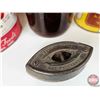 Image 5 : Collector Combo : Incl. - Sad Iron - Glass Shoulder Jug - Staffor Jam Pail - Klim Whole Milk