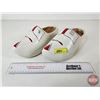 Image 1 : Wooden Shoes (White) (11"L x 4")