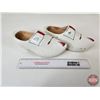 Image 3 : Wooden Shoes (White) (11"L x 4")