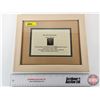 Image 1 : Glass Framed 1840 One Penny Black Great Britian Stamp (Frame Measures : 9-3/4"H x 11-3/4"W)