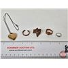 Image 1 : Rings (4) w/ Heart Locket