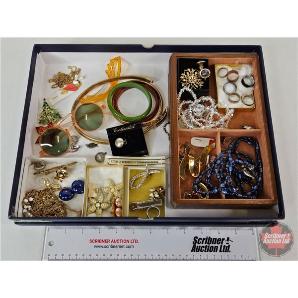 Vintage Costume Jewelry & Glasses