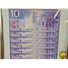 Image 3 : Canadian 2007 Ten Dollar Notes : Series Of 10W Special Serial Number (UNC) (In Glass Frame) (Frame M