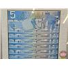 Image 4 : Canadian 2006 Five Dollar Notes : Series of 10W Special Serial Numbers (UNC) (In Glass Frame) (Frame