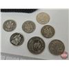 Image 2 : Vintage Change Purse w/  - Canadian Northern Wildlife Token - (5) Canadian Fifty Cent Pieces - (2) C