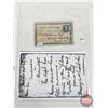 Image 4 : Hand Written Letters & Postcards Incl. - 1883 - 1874 - Early 1900's Etc!