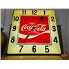 Image 1 : Coca-Cola Electric Light Up Arena Clock (38-1/2"H x 38-1/2"W x 6"D)