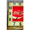 Image 2 : Coca-Cola Electric Light Up Arena Clock (38-1/2"H x 38-1/2"W x 6"D)