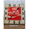 Image 7 : Coca-Cola Electric Light Up Arena Clock (38-1/2"H x 38-1/2"W x 6"D)