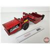 Image 2 : Pressed Steel Toy Earth Mover/Scraper : Structo Toys (5-1/2"H x 7"W x 22"L)