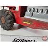 Image 5 : Pressed Steel Toy Earth Mover/Scraper : Structo Toys (5-1/2"H x 7"W x 22"L)