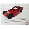 Image 7 : Pressed Steel Toy Earth Mover/Scraper : Structo Toys (5-1/2"H x 7"W x 22"L)