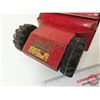 Image 8 : Pressed Steel Toy Earth Mover/Scraper : Structo Toys (5-1/2"H x 7"W x 22"L)