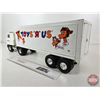 Image 10 : Pressed Steel Toy Semi Truck & Trailer : Toys R Us (ERTL) (7-1/4"H x 5-1/4"W x 22"L)