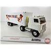 Image 4 : Pressed Steel Toy Semi Truck & Trailer : Toys R Us (ERTL) (7-1/4"H x 5-1/4"W x 22"L)