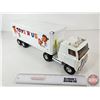 Image 5 : Pressed Steel Toy Semi Truck & Trailer : Toys R Us (ERTL) (7-1/4"H x 5-1/4"W x 22"L)