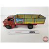 Image 12 : Pressed Steel Toy Stake Truck : Marx (5-1/2"H x 6-1/4"W x 18"L)