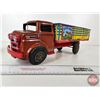 Image 1 : Pressed Steel Toy Stake Truck : Marx (5-1/2"H x 6-1/4"W x 18"L)