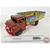 Image 2 : Pressed Steel Toy Stake Truck : Marx (5-1/2"H x 6-1/4"W x 18"L)