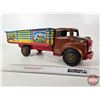 Image 4 : Pressed Steel Toy Stake Truck : Marx (5-1/2"H x 6-1/4"W x 18"L)