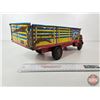 Image 7 : Pressed Steel Toy Stake Truck : Marx (5-1/2"H x 6-1/4"W x 18"L)