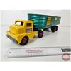 Image 13 : Pressed Steel Toy Truck & Dump Trailer : Structo (Truck is Re-Painted) (5-3/4"H x 5-1/2"W x 21"L)