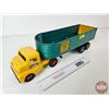 Image 2 : Pressed Steel Toy Truck & Dump Trailer : Structo (Truck is Re-Painted) (5-3/4"H x 5-1/2"W x 21"L)