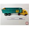 Image 5 : Pressed Steel Toy Truck & Dump Trailer : Structo (Truck is Re-Painted) (5-3/4"H x 5-1/2"W x 21"L)