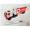 Image 2 : Pressed Steel Toy Semi Truck & Trailer : Canadian Tire (Tonka) (6-3/4"H x 4"W x 21-1/2"L)