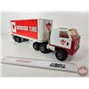 Image 4 : Pressed Steel Toy Semi Truck & Trailer : Canadian Tire (Tonka) (6-3/4"H x 4"W x 21-1/2"L)