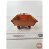 Image 7 : Pressed Steel Toy Dump Truck : Wyandotte Toys (NOTE : Wooden Rims) (4-1/2"H x 5"W x 12-1/2"L)