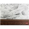 Image 7 : Glassed Frame Print : Mountain Man, Horses & Grizzley Bear by Bill O'Meill (Frame Measures : 34-1/2"