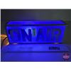 Image 1 : Light Up Sign : "On Air" (Cobalt Blue Glass) (4-1/2"H x 12-1/2"W x 3-1/4"D)