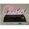 Image 2 : Neon Sign : "Elvis" (Hand Made in California) (11-1/2"H x 17"W x 5-1/4"D)