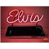 Image 4 : Neon Sign : "Elvis" (Hand Made in California) (11-1/2"H x 17"W x 5-1/4"D)