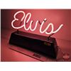 Image 6 : Neon Sign : "Elvis" (Hand Made in California) (11-1/2"H x 17"W x 5-1/4"D)