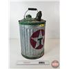 Image 1 : Galvanized Fuel Can : Texaco Stencil (18-3/4"H)