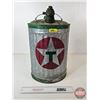 Image 2 : Galvanized Fuel Can : Texaco Stencil (18-3/4"H)