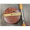 Image 7 : Peetz 8' Trolling Rods & 6" Mahogany/Brass Reels (2)