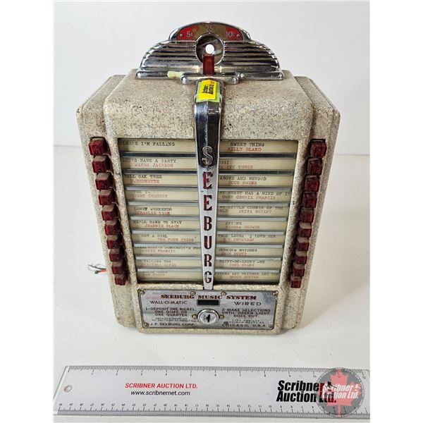 Seeburg Selector Box : "Well-O-Matic" (13"H x 8-1/2"W x 5"D)