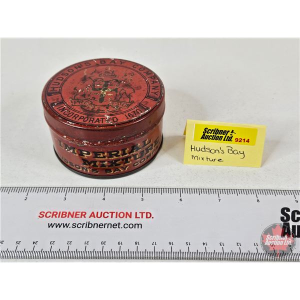Hudsons Bay Co. Imperial Mixture Tobacco Tin (2"H x 3-1/2"Dia)