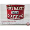 Image 4 : Hudsons Bay Co. Fort Garry Coffee Tin  (3-1/2"H x 5"Dia)