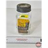 Image 1 : Hudsons Bay Co. Fort York Coffee Glass Jar (Paper Label) (7-1/2"H)